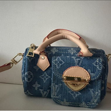 Louis Vuitton denim nano speedy bag