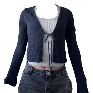 Brandy Melville Navy Blue Top