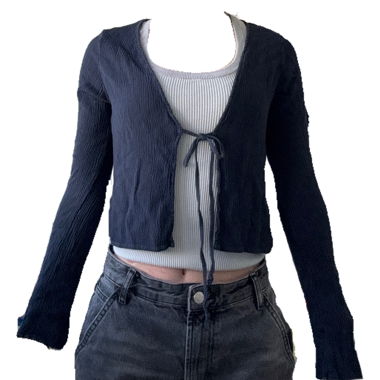 Brandy Melville Navy Blue Top