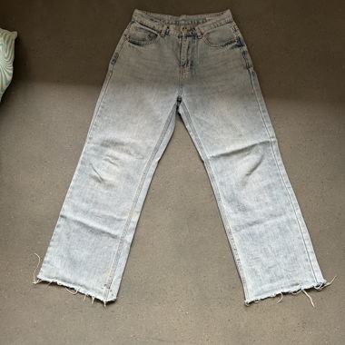 Jeans a vita alta wide leg