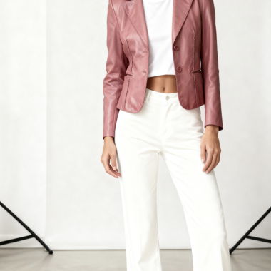 i Blues Milano Lederblazer Vintage Optik