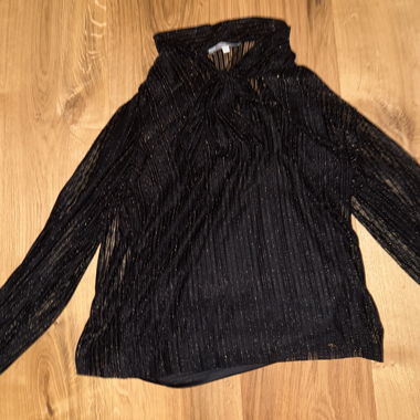 Schwarze Glitzerbluse von Morgan