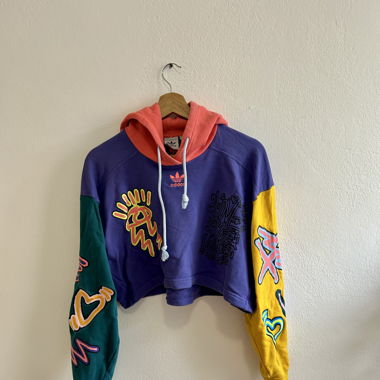 Adidas cropped hoodie
