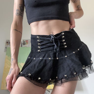 Goth mini skirt