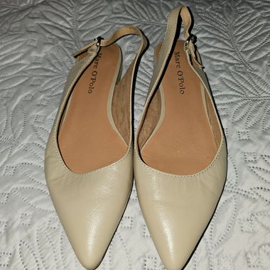 Ballerines Marc O'Polo beige cuir pointues été 39