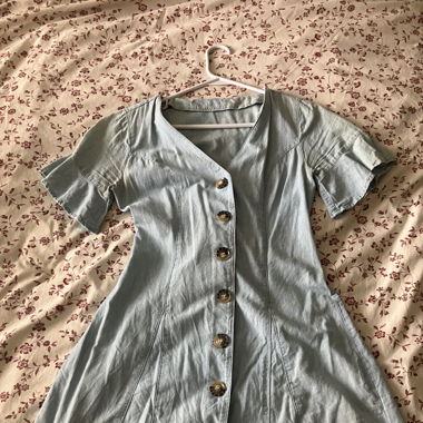 Blue light dress, topshop, size S