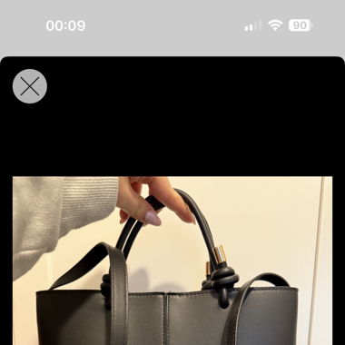Elegante schwarze Tasche