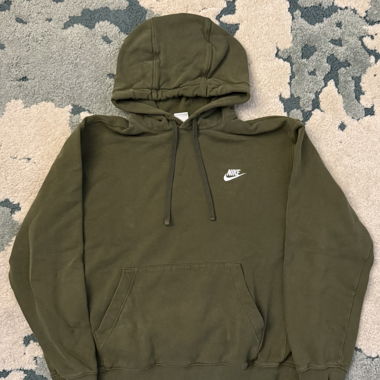 Nike hoodie vert olive