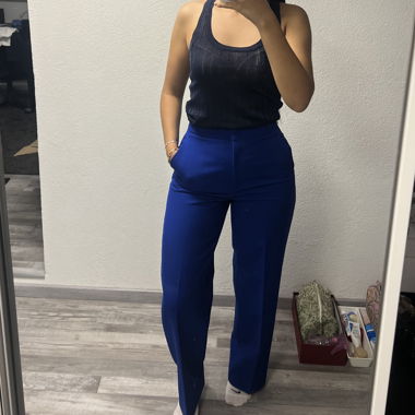 Pantaloni da blazer blu 