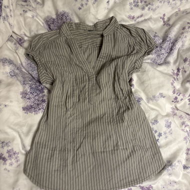 Blouse rayée à manches courtes