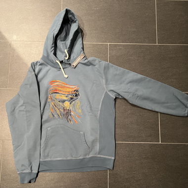 Pull à capuche bleu