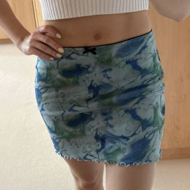 Jupe mini à motifs