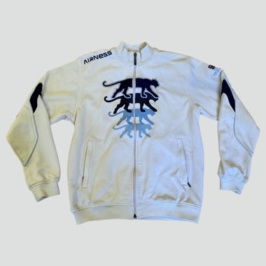Airness streetwear style white track jacket