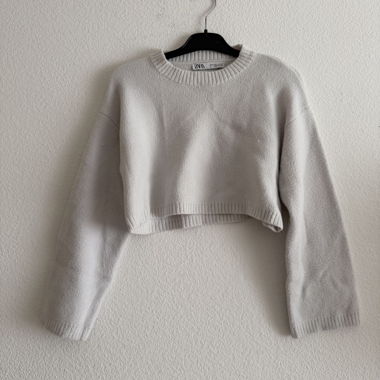 Zara Cropped Knit Sweater
