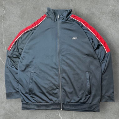 Reebok black and red track jacket
