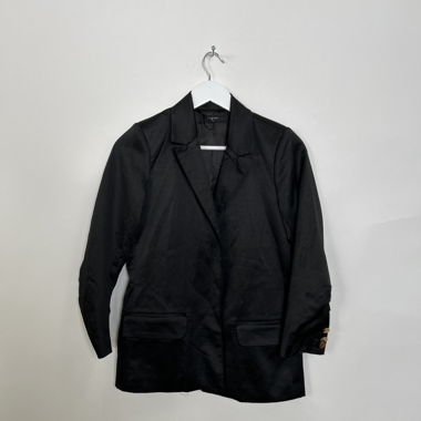 Blazer in raso nero
