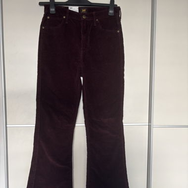 Lee corduroy burgundy skinny flare pants