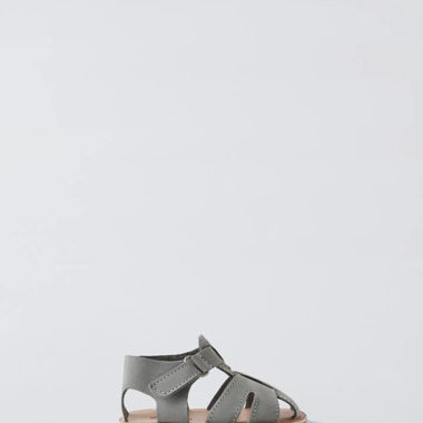 Sandali in pelle grigi