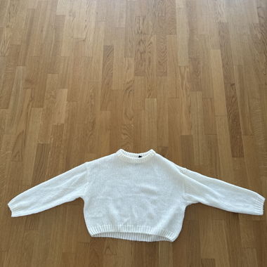 Pull en maille blanc