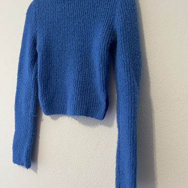 Pull court bleu Zara taille S
