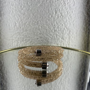 PINK SWAROVSKI STRETCHY BRACLET