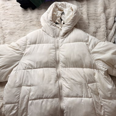 Piumino bianco oversize