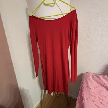 Miniabito Rosso con Chiusura Lampo