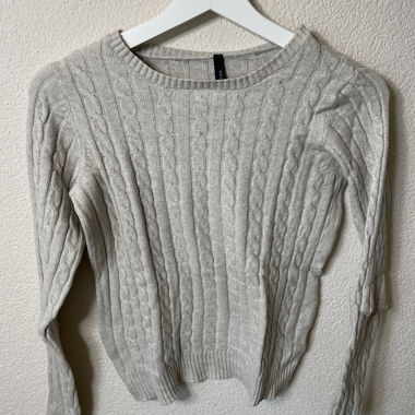 Chicorée Zopfmuster-Pullover XS 