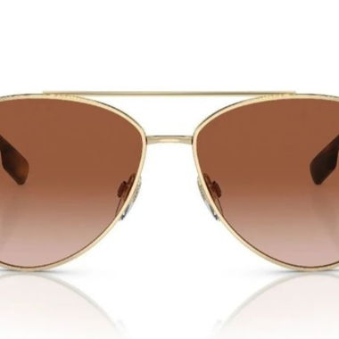 Lunettes de soleil Burberry Aviator or/marron