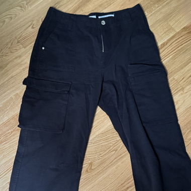 Bershka cargo straight medium rise 