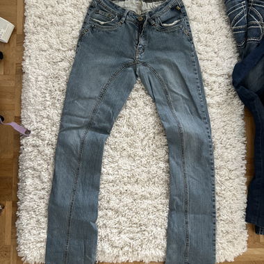 Jeans da donna blu / jeans dritti