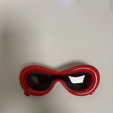 RED STYLISH BOBBLY SUNGLASSES