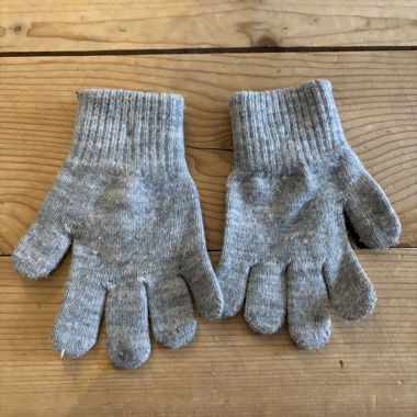 Gants en tricot pour enfants gris