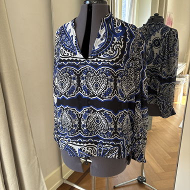 Blusa stampata blu/nero Morgan
