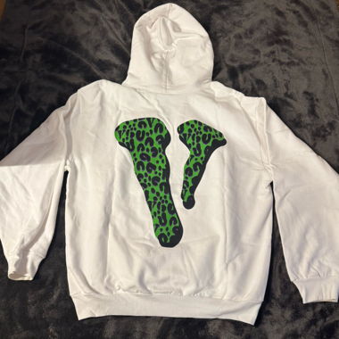 Pull blanc Vlone X Rodman avec capuche