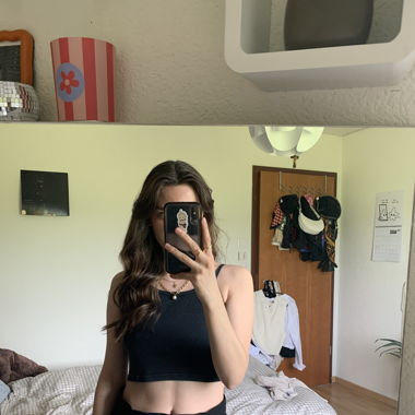 Crop top noir