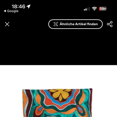 Bandeau-Top mit Trägern – Buntes Muster