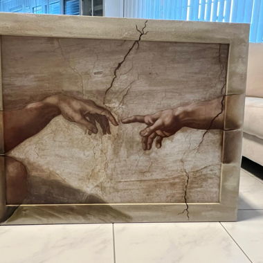 Michelangelo Wall Art - The Creation of Adam Picture