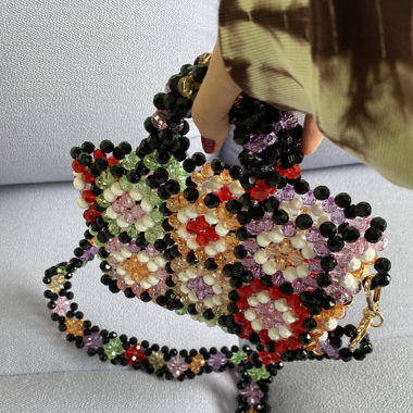 Beaded Bag farbig
