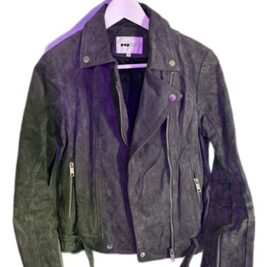 Veste perfecto en daim