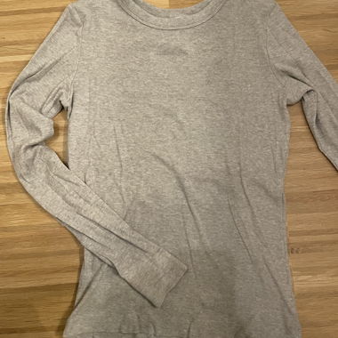 Beige long-sleeve shirt