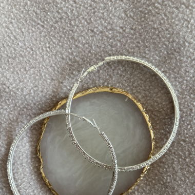 sterling silver earrings 80mm