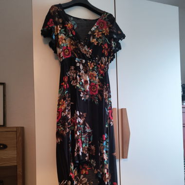Robe longue asymétrique 