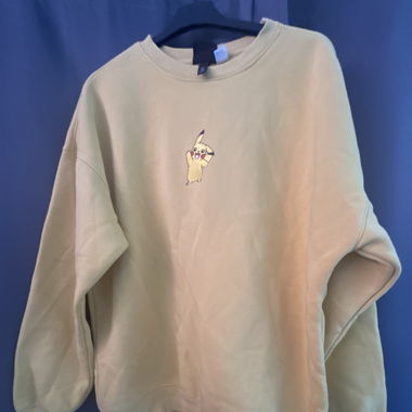Pull sweat-shirt jaune Pikachu 