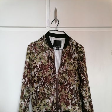 Y2K Baseballjacke Tarnmuster