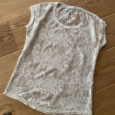 Top in pizzo Zara, taglia M