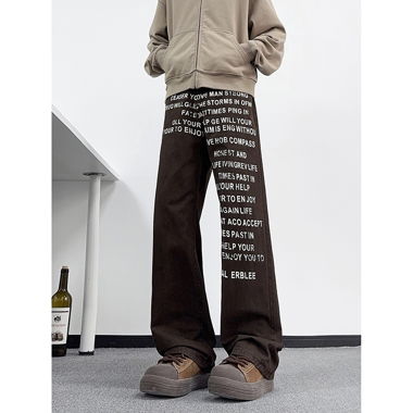 Pantalon ample graphique