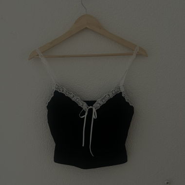 Cute black crop top