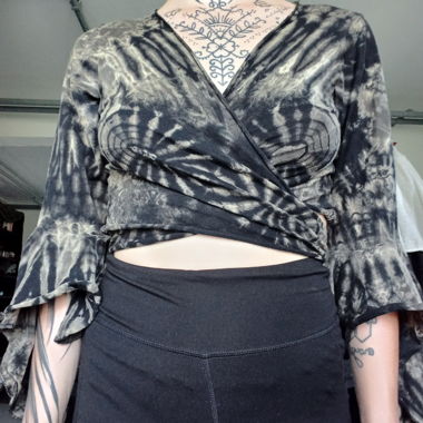Boho Top lange ärmel anpassbare grösse