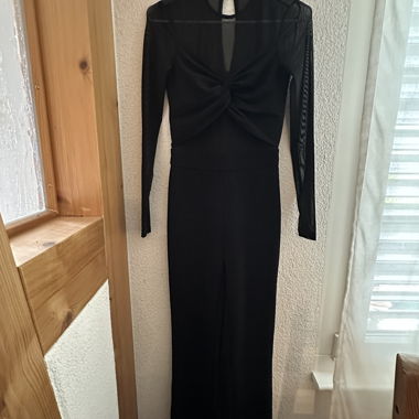 Black sheer jumpsuit